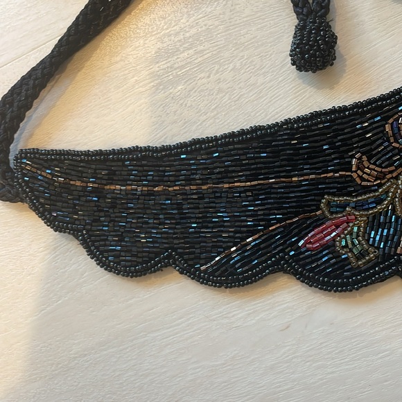 Vintage Lillian Vernon 6752 Beaded Belt beetle/ spider / bee design - Picture 9 of 11